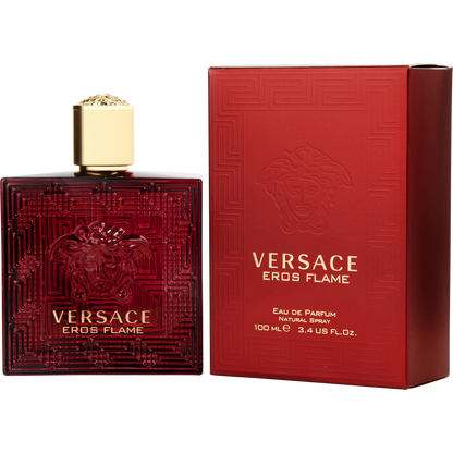 Versace Eros Flame 3.4 oz box and bottle