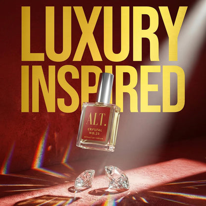 ALT. FRAGRANCES Crystal No. 23 Extrait de Parfum for Unisex – Jasmine, Amberwood & Cedar, 60 ml