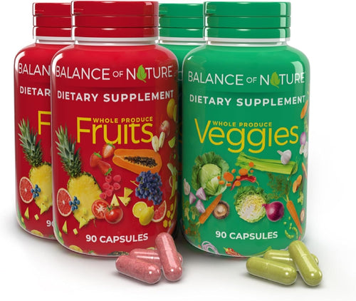 Balance of Nature Fruits & Veggies Capsules Bundle – 2 Sets