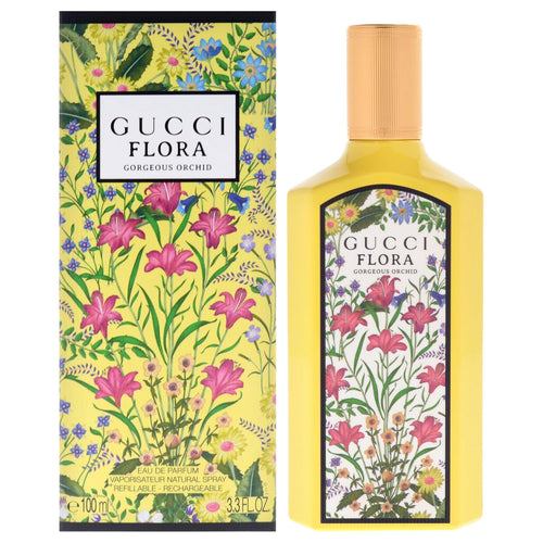 Gucci Flora Gorgeous Orchid Eau de Parfum for Women – 3.3 oz Refillable Spray